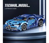 1:14 coche técnico supervelocidad coche deportivo modelo bloques de construcción vehículo de carreras montar ladrillos niños juguete para niños adultos regalos No Box