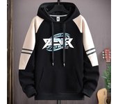 Sudadera de otoño e invierno para hombre, moda Harajuku, ropa de calle, sudadera informal para hombre, sudaderas con capucha gráficas de manga larga para hombre M negro