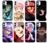 Funda DT17Jujutsu Kaisen para Samsung A04, A14, A23, A34, A54, M23, M33, M52, M53, Realme 10, 9, C30S, C35, C55, VIVO Y02S, Y21, Y33S, Y51, X80 Pro, transparente Tecno Camon 17P abismo