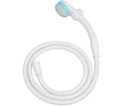Gaona Este cabezal de ducha y manguera de agua extra fino con orificio de tope suave para el suave para el compatible con el juego de agua baja, ahorra, (Ducha 0,3 mm, Tocar, Tocar, azul