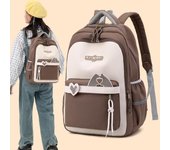 Mochila Mochila De Campus Mochila De Clase De Estudiante De Secundaria caqui