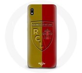 Coque maniacase pour Samsung Galaxy A10 rcl lens Logo fond jaune et rouge
