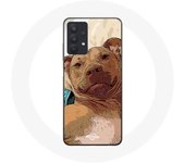Coque Samsung Galaxy A32 4G American Pit Bull Terrier Marron