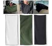 Toalla de baño para exteriores, súper absorbente, ultracompacta, de microfibra, ligera, de secado rápido, con imán para viajes, playa, ducha, mochileros, piscina verde