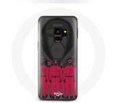 Coque pour Samsung Galaxy S9 Squid Game Affiche masques personnages