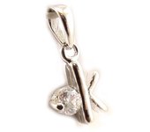 Les Trésors De Lily [C4609] - Colgante de plata 'OK' blanco blanco