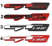 Emblema adhesivo para coche con logotipo GT Line para Peugeot 308, 508, 3008 y 5008. 1