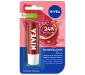 Bálsamo labial NIVEA Shine Caring, granada, 4,8 g, rojo