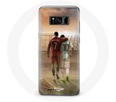 Coque Samsung Galaxy S8 cristiano ronaldo messi goat