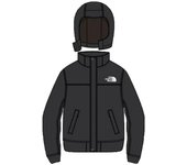 Chaqueta bomber de invierno North Baby unisex, impermeable, térmica, para deportes de nieve, color negro 90 [The Face] negro