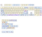 Teclas de helado de 133 teclas, perfil XDA, teclas PBT de 9 mm de grosor para diseño de teclado mecánico de 61/87/104/108