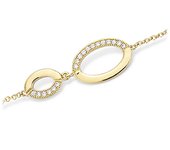 Les Trésors De Lily [L7695] - Pulsera chapada en oro 'Sissi' oro blanco - 29x9 mm oro