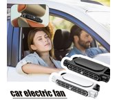 Ventilador de decoración interior de coche con correa ajustable y alimentación por USB, ventilador de asiento trasero, ventilador de refrigeración para reposacabezas de asiento delantero y trasero