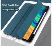 Funda para Huawei Matepad Pro 10,8 ''Tablet MRX-W09 MRX-W19 MRX-AL09 con soporte magnético para bolígrafo Funda protectora azul oscuro