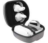 Estuche resistente a los golpes para auriculares Vr, Compatible con estuche de transporte de viaje de realidad Virtual Oculus Quest 2 gris