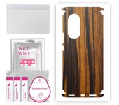 apgo Protective Skin Sticker for the back+sides compatible with Huawei Nova 9 Pro, Full Wrap Film, Foil, Vinyl - Pattern Tigerwood