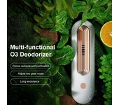 1 desodorante esterilizador de ozono para refrigerador, ambientador, eliminador de olores, purificador de aire para refrigerador, para frutas y verduras 1PCS plata