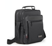 Bolso de hombro de tela Oxford para hombre, bolso de negocios Vertical, bolso de ocio, bolso cruzado para tableta y ordenador deportivo 3315#   9in gris oscuro