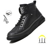 Nuevos zapatos de seguridad de invierno para hombre, botines con punta de acero, zapatillas de trabajo para mujer, calzado protector antigolpes para hombre 38