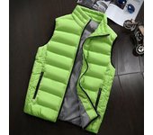Hombres Otoño Invierno Abrigo Acolchado Algodón Chaleco Caliente Con Capucha Grueso Chaleco Tops Chaqueta XL caqui