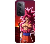 Coque de téléphone - Maniacase - Oppo Reno 12 5G - Dragon Ball - Goku SSJ4 - Silicone Noir
