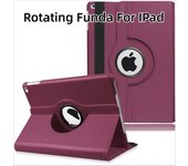 Para iPad 10,2 Air 2 Air 1 iPad 9,7 2018 2017 Funda A1822 A1823 A1893 A1954 5. ª generación Funda giratoria de 360 ​​grados For iPad mini 6 2021 rojo de cadmio