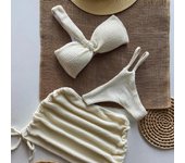 Microbikini sexy de 3 piezas para mujer, traje de baño femenino, conjunto de bikini tipo tanga, ropa de playa brasileña, bikini 2024 L