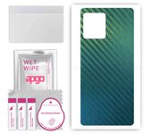 apgo Protective Skin Sticker for the back compatible with Motorola Edge 30 Ultra, Wrap Film, Foil, Vinyl - Pattern Carbon Chameleon CAKA1