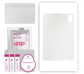 apgo Protective Skin Sticker for the back compatible with HTC A100, Wrap Film, Foil, Vinyl - Pattern Matte Transparent