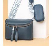 Bolso de pecho para mujer, 100 % piel auténtica, de piel de vaca de alta calidad, bandolera con monedero pequeño, bolsos de mano para mujer, riñoneras.