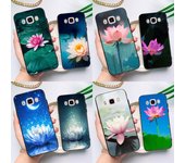 Funda de loto de verano para Samsung Galaxy J6 J4 Plus 2018 J8 A6 A7 A8 A9 J1 J3 J5 J7 2016 A3 A5 2017 Coque A5 2017 - A520 A520F