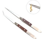 Pinzas de tercera mano, pinzas para soldar/soldar joyas con bloqueo cruzado y base con rotación de 360°, kit de reparación para la fabricación de joyas