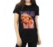 Tangled - Camiseta de algodón para mujer/señoras Rapunzel Montage XXL negro