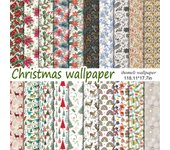 Papel pintado autoadhesivo extraíble para sala de estar y dormitorio navideño(45cm*300cm) CRW020