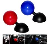 Botón de arranque universal para coche con un solo clic, adhesivo decorativo, estilo club de pelota, herramientas de modificación de balancín con botón de arranque de un solo toque. rojo