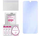 apgo Ultra-Clear 9H Hybrid protective glass compatible with LG K50, flexible nano glass, great replacement for tempered glass, scratch-resistant, full