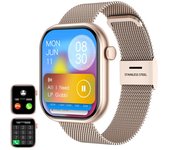 Reloj inteligente para hombres y mujeres, regalo, pantalla táctil completa, relojes deportivos de fitness, llamadas Bluetooth, reloj inteligente digital