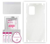 apgo Protective Skin Sticker for the back+sides compatible with Xiaomi POCO X3 GT, Full Wrap Film, Foil, Vinyl - Pattern Matte Transparent