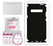 apgo Protective Skin Sticker for the back+sides compatible with Samsung Galaxy S10 5G, Full Wrap Film, Foil, Vinyl - Pattern Matrix