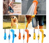 Coches bebé 12V bomba de agua eléctrica coche lavadora automática Camping senderismo viaje Kit de ducha al aire libre naranja