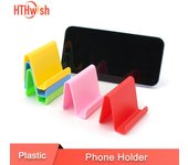 Soporte para teléfono de 6 colores, soporte de plástico para teléfono móvil, soporte de escritorio, Mini soporte Universal para teléfono, soporte para tableta Iphone IPad rojo