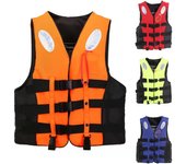 Chaleco de kayak para adultos Chaleco de natación de alta flotabilidad Chaqueta de seguridad ajustable para hombres y mujeres Ideal para paseos en bote, natación, deportes acuáticos y más L