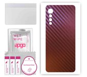 apgo skin sticker film foil vinyl for the BACK compatible with LG Velvet 5G, scratch-resistant, easy to install - Carbon Chameleon CAKA5