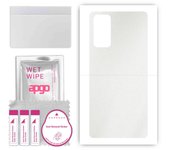 apgo Protective Skin Sticker for the back compatible with Samsung Galaxy S20 FE 5G, Wrap Film, Foil, Vinyl - Pattern Matte Transparent