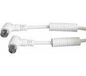 prolongacion tv-video acodada con filtro 9,5mm 10m envasada blanca edm