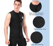 Traje de neopreno de 3mm, chaleco superior, chaleco térmico cálido sin mangas para buceo, surf, natación, navegación 3XL