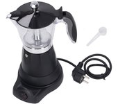 Cafetera italiana eléctrica portátil de 6 tazas y 300 ml con tapa transparente para el hogar (UE) L