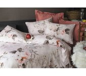 Parure de couette réversible  100% Satin de coton Peigné  / 82 fils /cm² - Malogra
