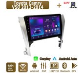 Radio con Android Carplay para Toyota Camry V50 2012-2014, reproductor multimedia, unidad principal, estéreo, navegación GPS, Bluetooth, WIFI, 4+64 GB 1+16GB