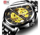 Nuevo reloj de lujo para hombre de marca superior con caja, relojes mecánicos completamente automáticos para hombre, a la moda, de negocios, impermeables, huecos